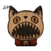 Decorative Wood Painting Art Halloween Wooden Ornaments, Distressed Pumpkin/Cat Decorations, Desktop & Wall Durable Tabletop Decors for Autumn Harvest