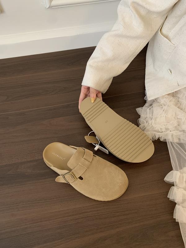 Fashion Female Shoes Loafers House Slippers Platform Cover Toe Slides 2025 Soft Female Shoes Loafers Cover Toe Ladies' Slippers Platform