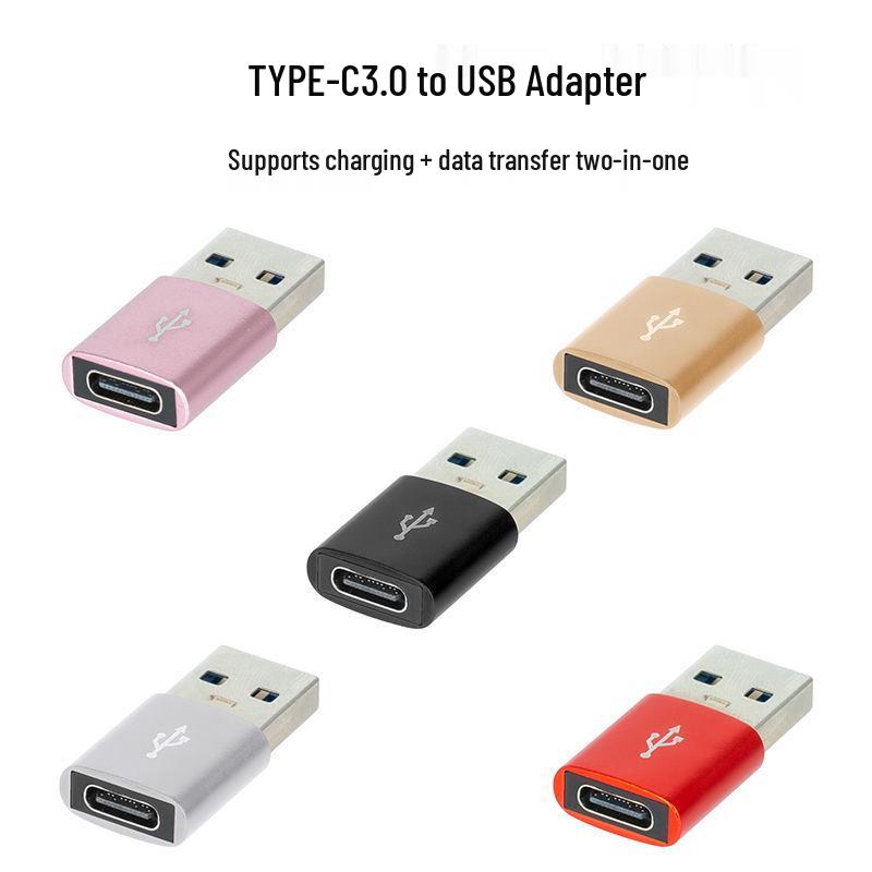 USB To Type-C Adapter & Quick Charge Data Cable for Headphones & Car Chargers