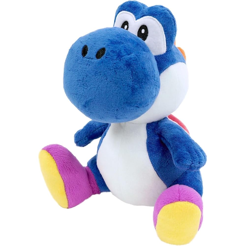 San-ei Trading Super Mario All Star Collection Blue Yoshi Plush Toy 20cm