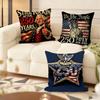 250Th Anniversary Of The Usa Cushion Cover Soft Short Plush Pillow Cover Smooth Cozy Texture Aesthetic Cushion Case Home Decor