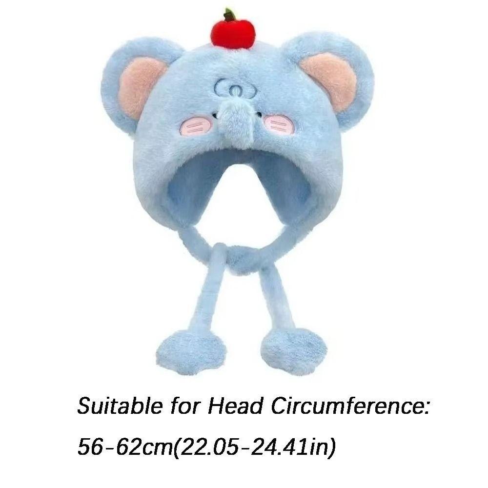 Ski Caps Cute Ear Protection Hat Cartoon Korean Style Pullover Hats Windproof Comfortable Elephant Warm Hat Girls