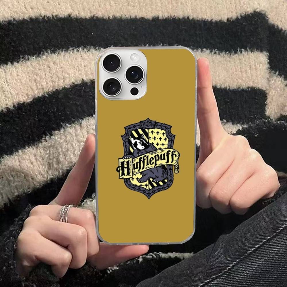 

Ataff Harryr P-Potter Logo For iPhone 17 Air 16 15 14 13 12 11 Pro Max Plus Phone Case Silvery Satin Glossy Surface iPhone 13