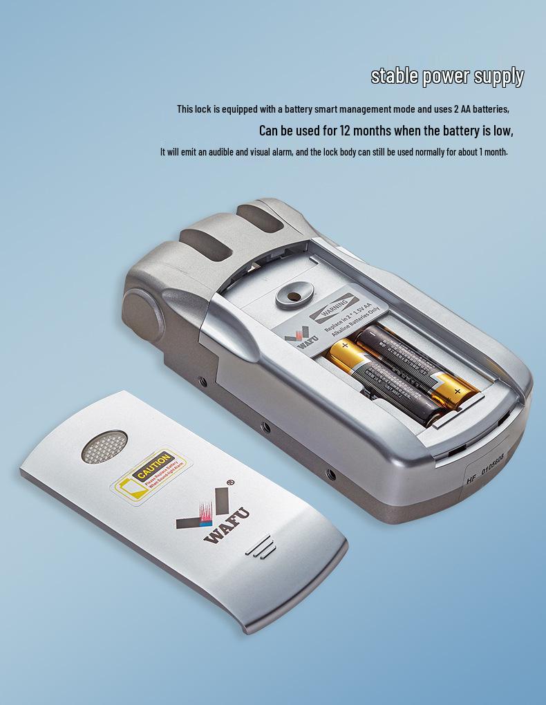 Wireless Remote-Control Smart Lock with Invisible Design and Electric Bull Head Lock for No-Drill Installation