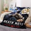 Death Note Anime Flannel Throw Blanket, Soft Blanket for Sofa Bed, Misa Amane Ryuk Print Home Decoration Fan Gift