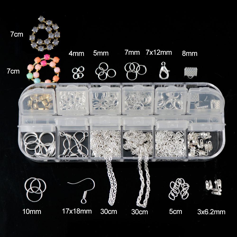 DIY Schmuckzubehör, Handgefertigte Ohrringe, Einzelne Ringohrringe, Anhänger, Armbänder, Ketten, Diamantketten, Materialsets, Werkzeugsets.