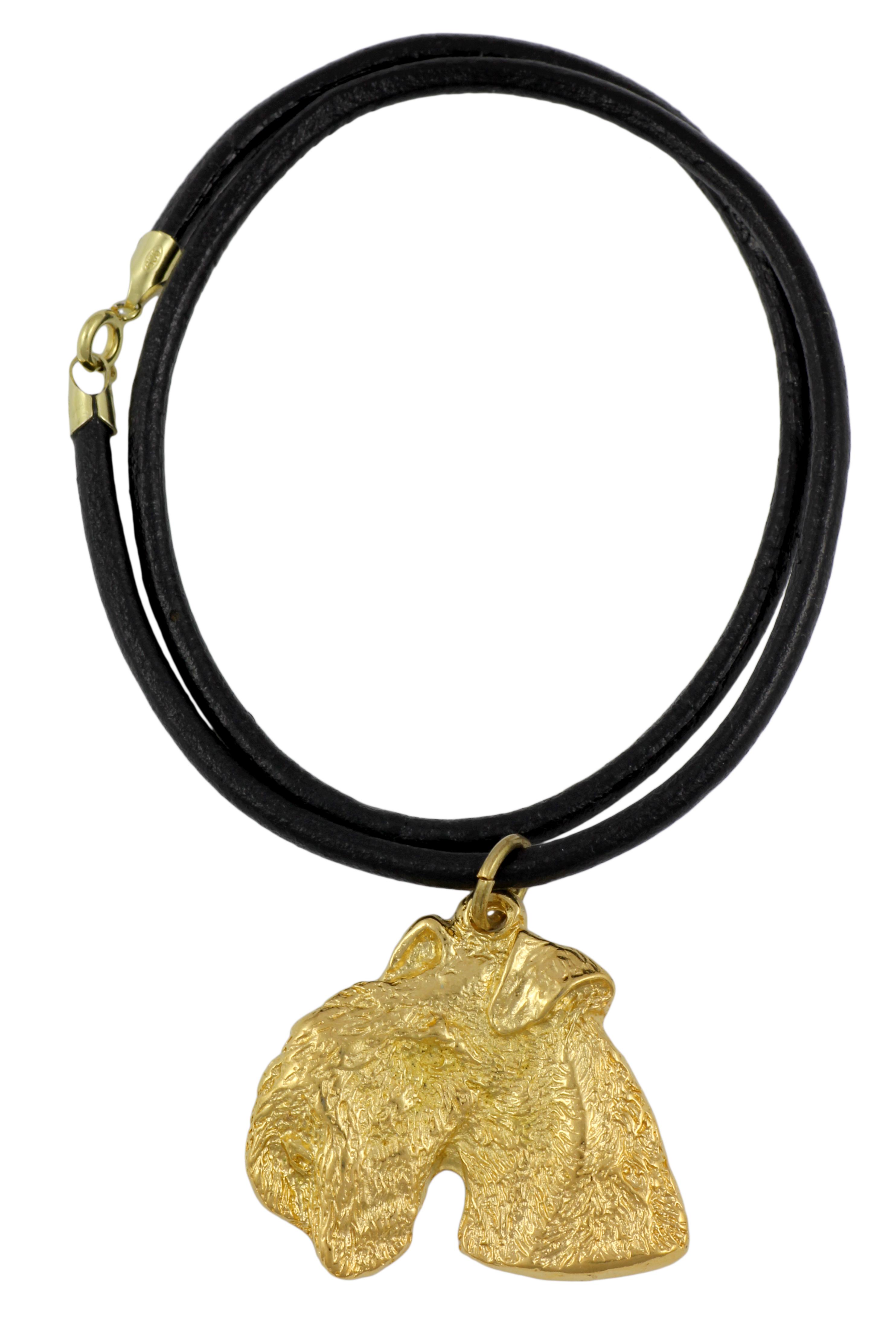 

Lakeland Terrier - necklace with a dog in a gift box, gold-plated pendant for a dog lover, striking jewelry by Art-Dog