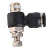 Laser Cutting Machine C02 Nozzle Laser Gas Valve (Air Pipe 6mm;Thread Dia.9.7;Adjustable)