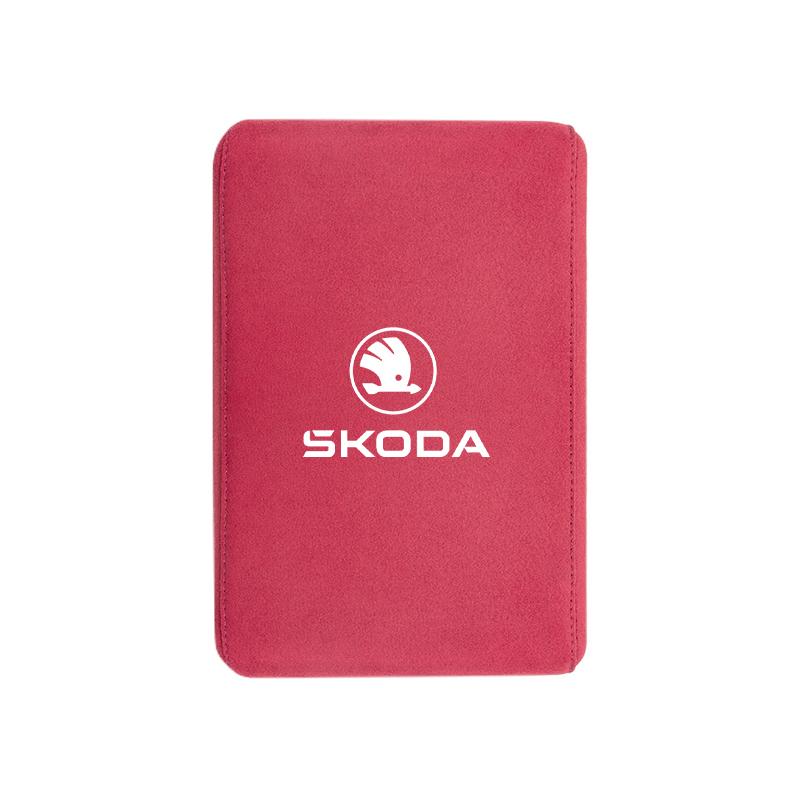 Car Armrest Box Pad Suede Handrail Increase Height Mat For Skoda Octavia A5 Mk3 Fabia Kamiq Kodiaq Karoq Rapid Yeti Superb ScalaTN3