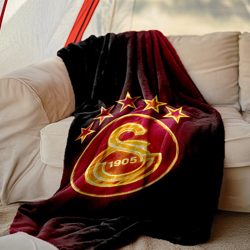 1pc Snug Galatasaray SK Blanket, Lightweight & Durable Print Blanket, Perfect for Home, Couch, Bed, Picnic, Travel, Office