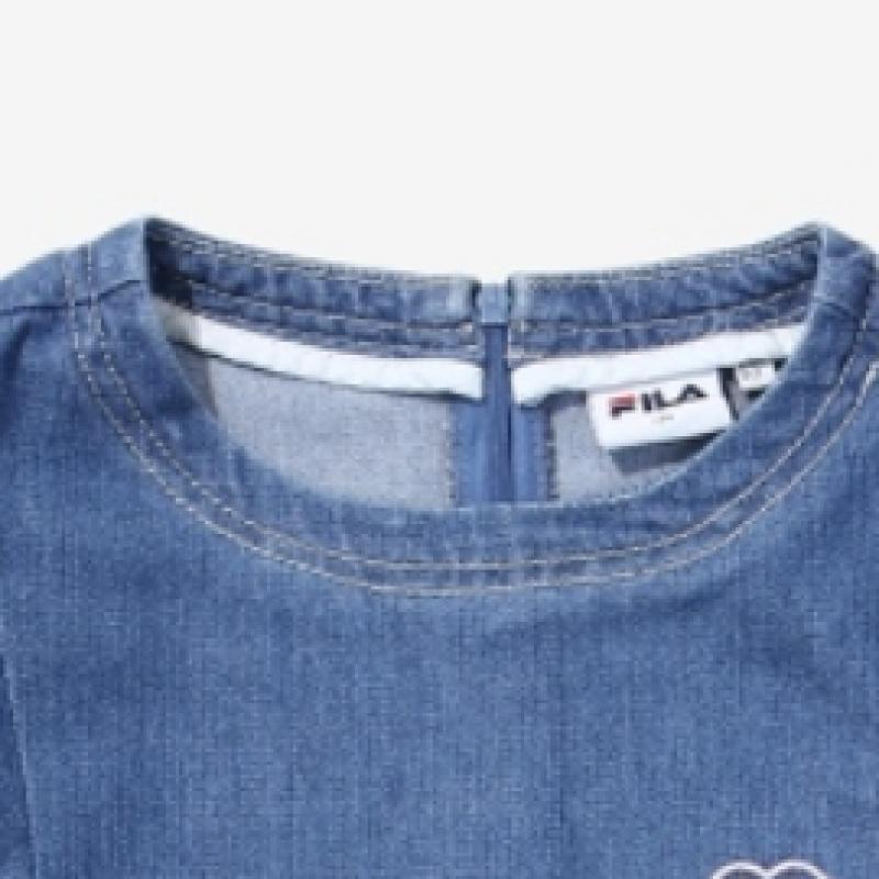 [fila Kids] Girls Denim Dress  Fk2opf1110f Dem  q0zFk2opf1110fDem