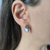 Серебряные серьги с опалом 1ct (2205470)