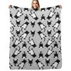 Lazy Cat Pattern, Cats Throw Blanket Foldable Soft Warm Blanket for Outdoor Use