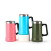 304 Stainless Steel Vacuum Insulated Coffee Tumbler with Handle - Portable Customizable Brazilian Beer Cup