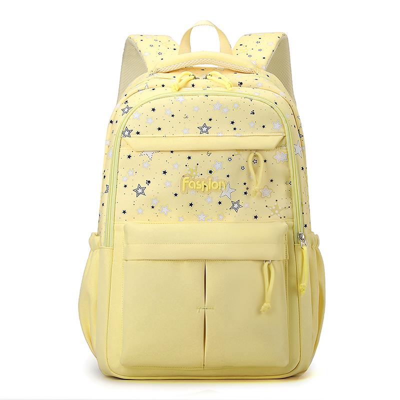 Lightweight Student Schoolbag Stars Print Women's Large Capacity Backpack