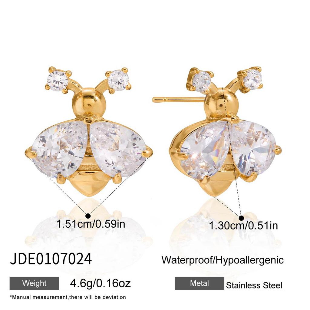 JYL TS Bracelet Earrings Bee Design Brings Industry & Blessings