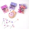 Wood Pin Cushion with 80 Straight Sewing Pin for Dressmaking Needlework Sewing Quilting Positioning Pin with Pin Holder