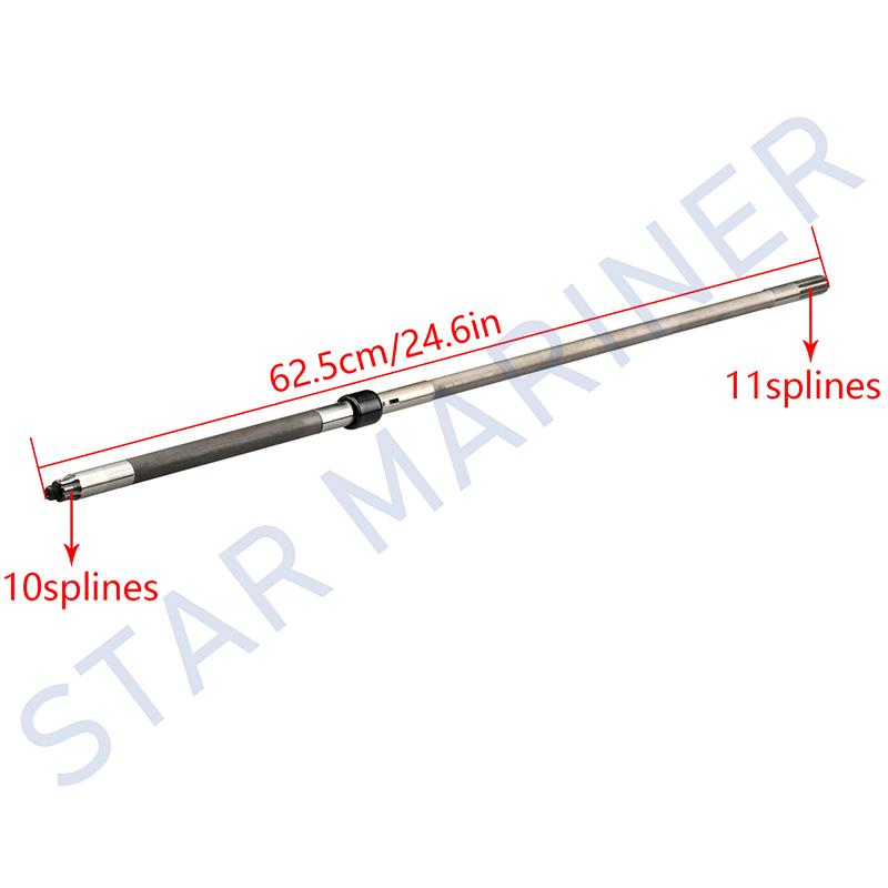 63V-45510-01 Drive Shaft Short (S) For Yamaha Outboard Motor 15HP 9.9HP 13.5HP 2/4T 63V-45510 63V-45510-00 With 10 Teeth