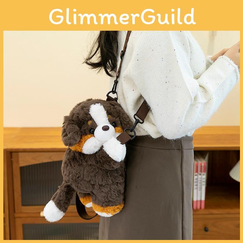 Puppy Piglet Tortoise Animal Plush Backpack With Zipper Detachable Bag Children