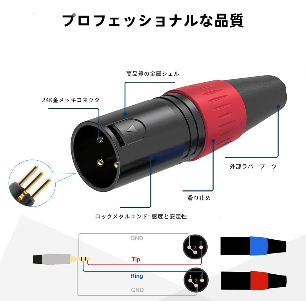 3.5mm to XLR x 2, 1M Muchfox 2XLR to 3.5mm Converter, 3.5mm to 2XLR (Male) Microphone Cable, 3.5mm TRS to XLR Male Converter Cable, 3.5mm (18 Inch)