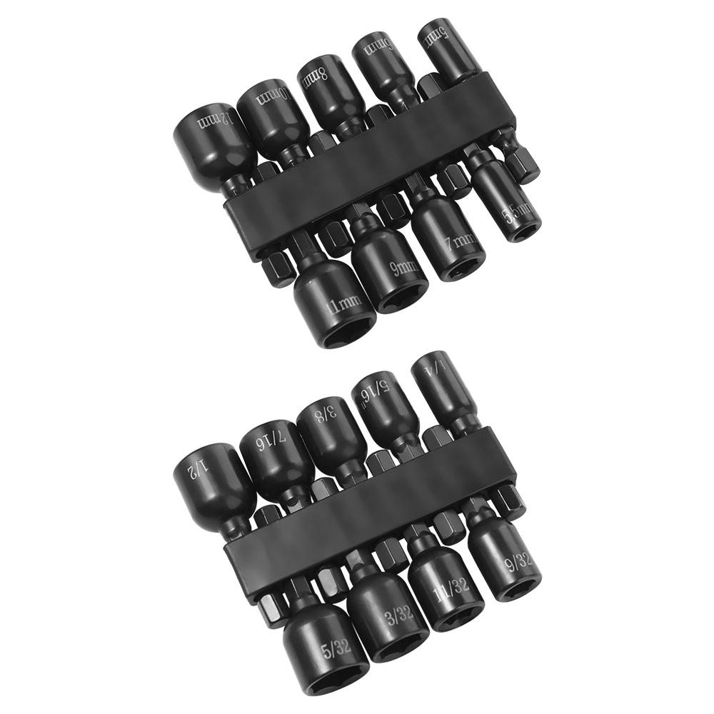 Magnetic Impact Socket Metric/Inch Hexagonal Socket Multifunctional Hex Socket Sleeve Repair