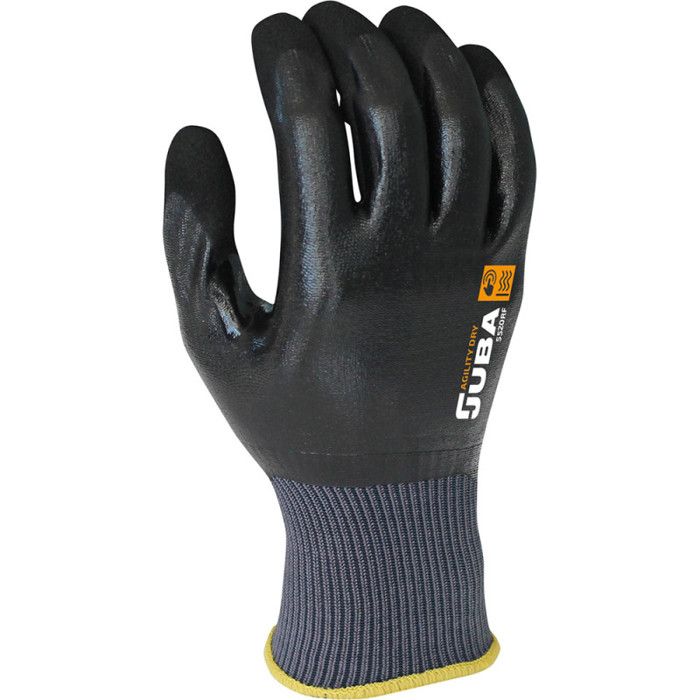 Gant De Travail Nylon/Nitrile Noir - Taille 9 - Imperméable & Résistant - 80817