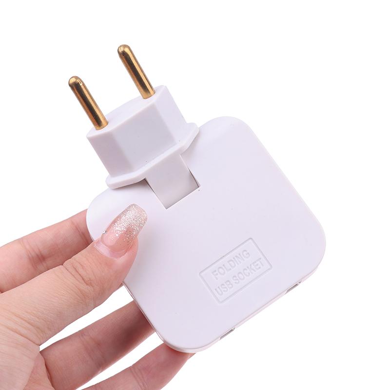 3 In 1 Eu Extension Plug With Usb For Mobile Phone Charging Converter Socket