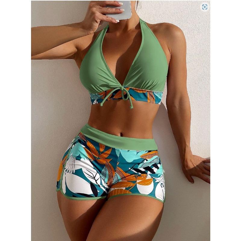 High Waist Swimsuit Women Summer Bathing Suit Bikini Set Plus Size Swimwear Women Beach Swimming Suit