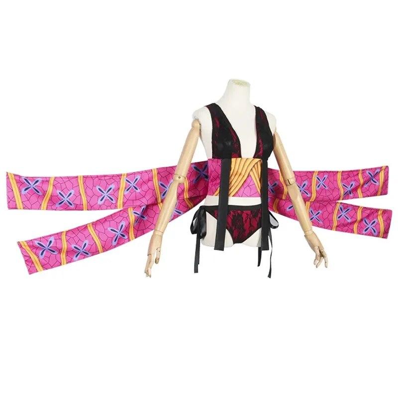 Anime Demon Slayer Kimetsu No Yaiba Daki Cosplay Costume Headwear Sexy Uniform Girls Women Halloween Carnival Clothes