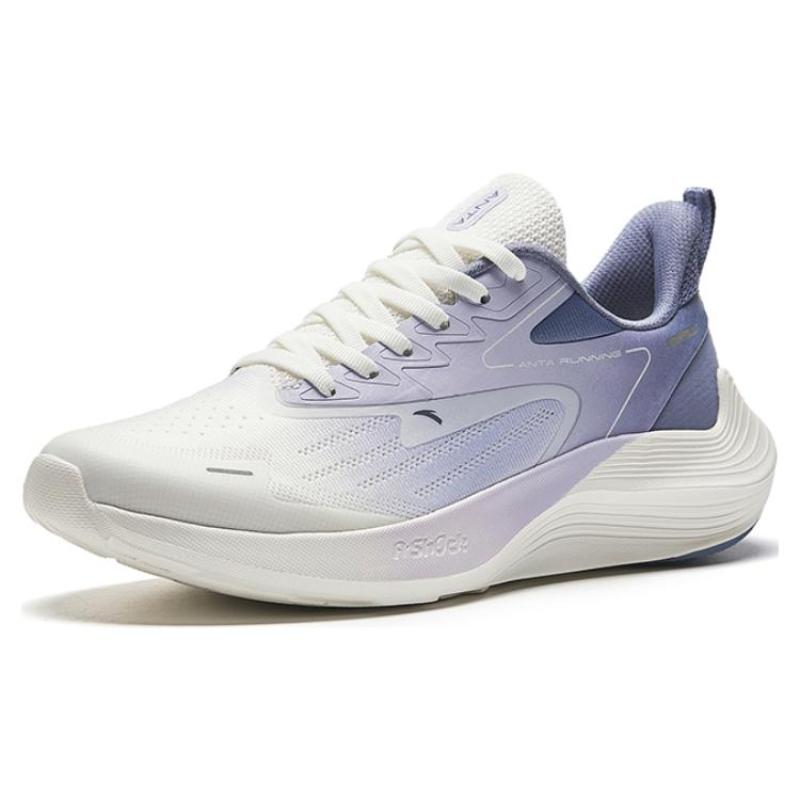 Anta New Stinger Anti Slip Wear Resistant Low Top Casual Running Shoes Women's Light Purple Sneakers 922335580-4
