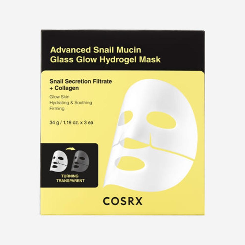COSRX Advanced Snail Mucin Glass Glow Hydrogel Mask 34g (3 sheets)