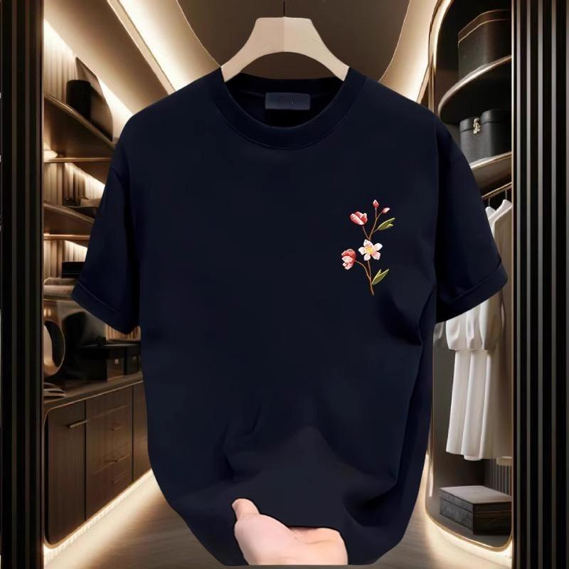 Couples Cotton T-Shirt Short Sleeve Black White Tops Breathable Comfortable Soft Casual Sport Tees
