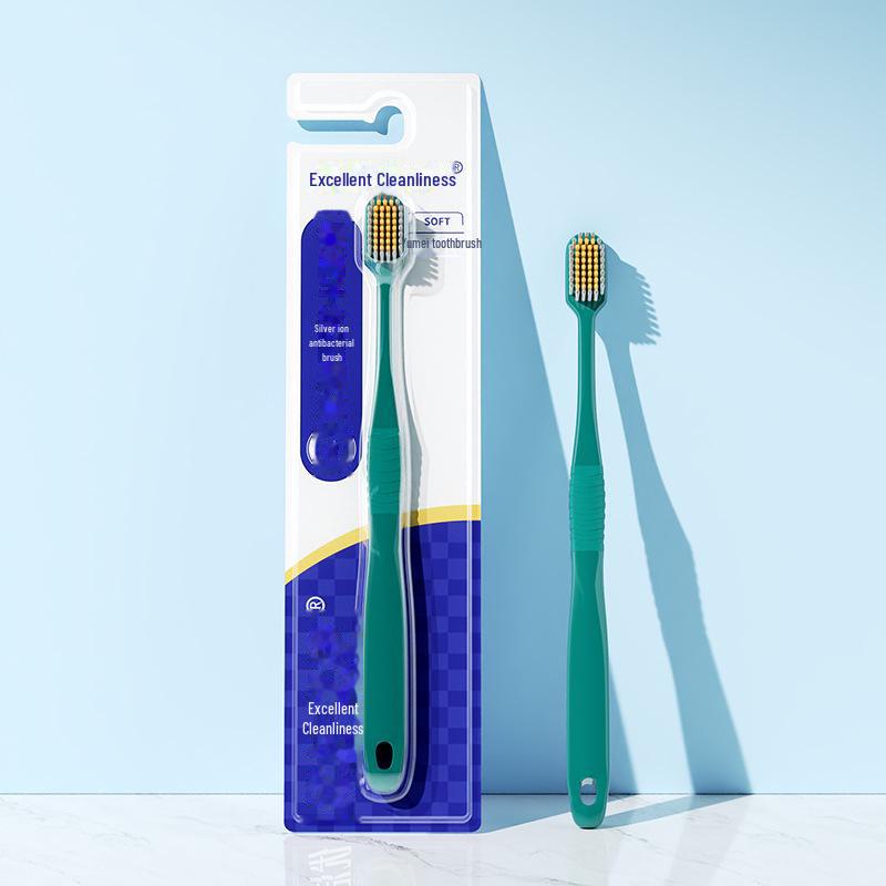 Brosse à dents pour adulte Youjie Youjing Silver Ion avec tête de brosse large pour un nettoyage rapide
