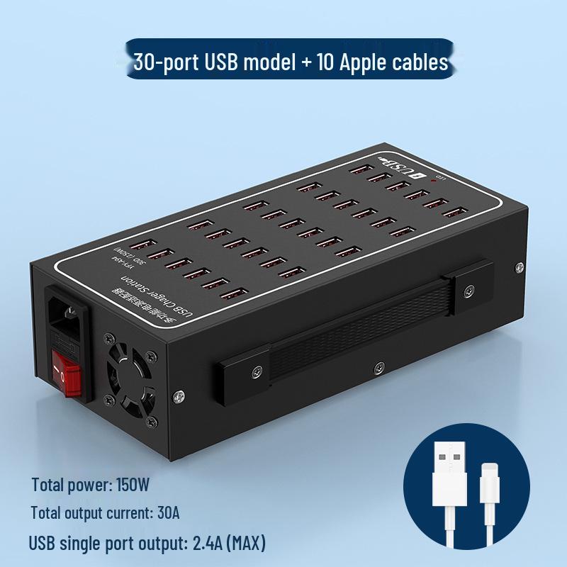 Multi-Port USB Fast Charger: Smart Desktop Charging Station for Multiple Devices