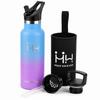 Grsta 500ml Water Bottle Lightweight Stainless Steel Vacuum Insulated Bottle with Wide Easy To Suitable for Carbonated Drinks and Sports with Handle