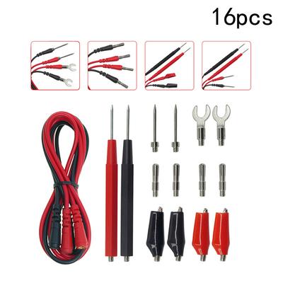 Brand New Multimeter Leads Probe Test 16Pcs/Set Copper