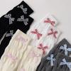 Child Girls' Cotton Long Socks Spring Summer Sweet Bow Princess Calf Socks for Kids Korean Knee High Baby Elegant Sock 1-12Years