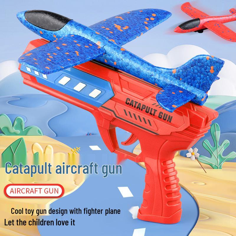 Catapult Aircraft Toy - Hand-Thrown Glider with Crash-Resistant Foam for Boys
