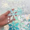 Christmas Glow In The Dark Snowflake Window Sticker Glass Wall Car DIY Stickers New Year Party Home Room Decoration PVC Decals