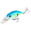 Body Floating Crankbait with Rattle Beads and Treble Hooks, Long Fishing