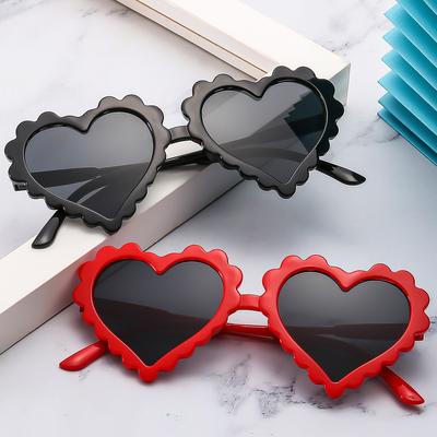 Cute Baby Cartoon Glasses Heart-Shaped Boys And Girls Uv-Proof Sunglasses Personalized Children'S Love Sunglasses