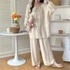 Pajamas Set for Women Long Sleeve Top And Pants Sleepwear Set Casual Loose Lounge 2 Piece Pjs Set for Spring Autumn