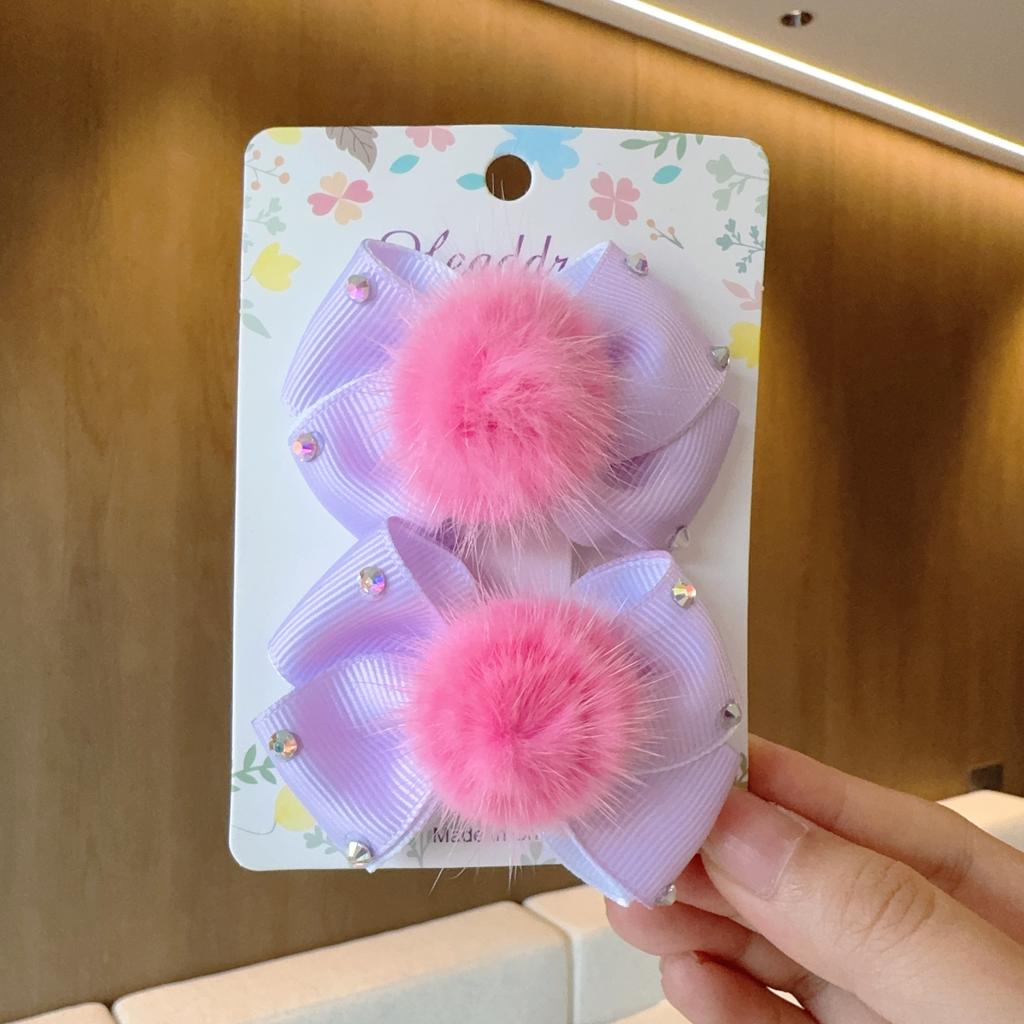 2 Stück/Los Baby Einfarbige Haarschleifen Haarspangen Schleife Haarspange für Mädchen Cheer Schleife Haarklammern Kinder Kopfschmuck Haarschmuck