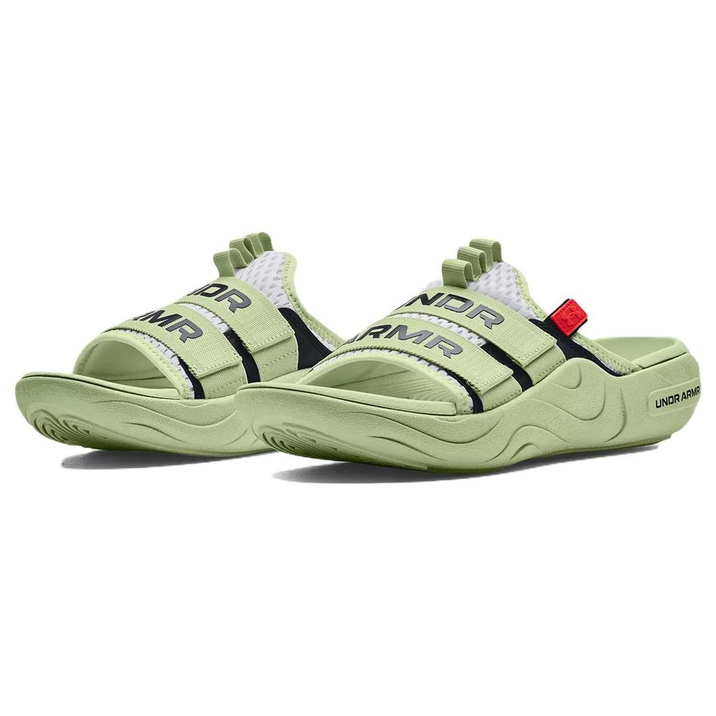 Under Armour Alpha Slide Φωσφορίζον Πράσινο Unisex Αθλητικά Παπούτσια Λευκά 3025051-103