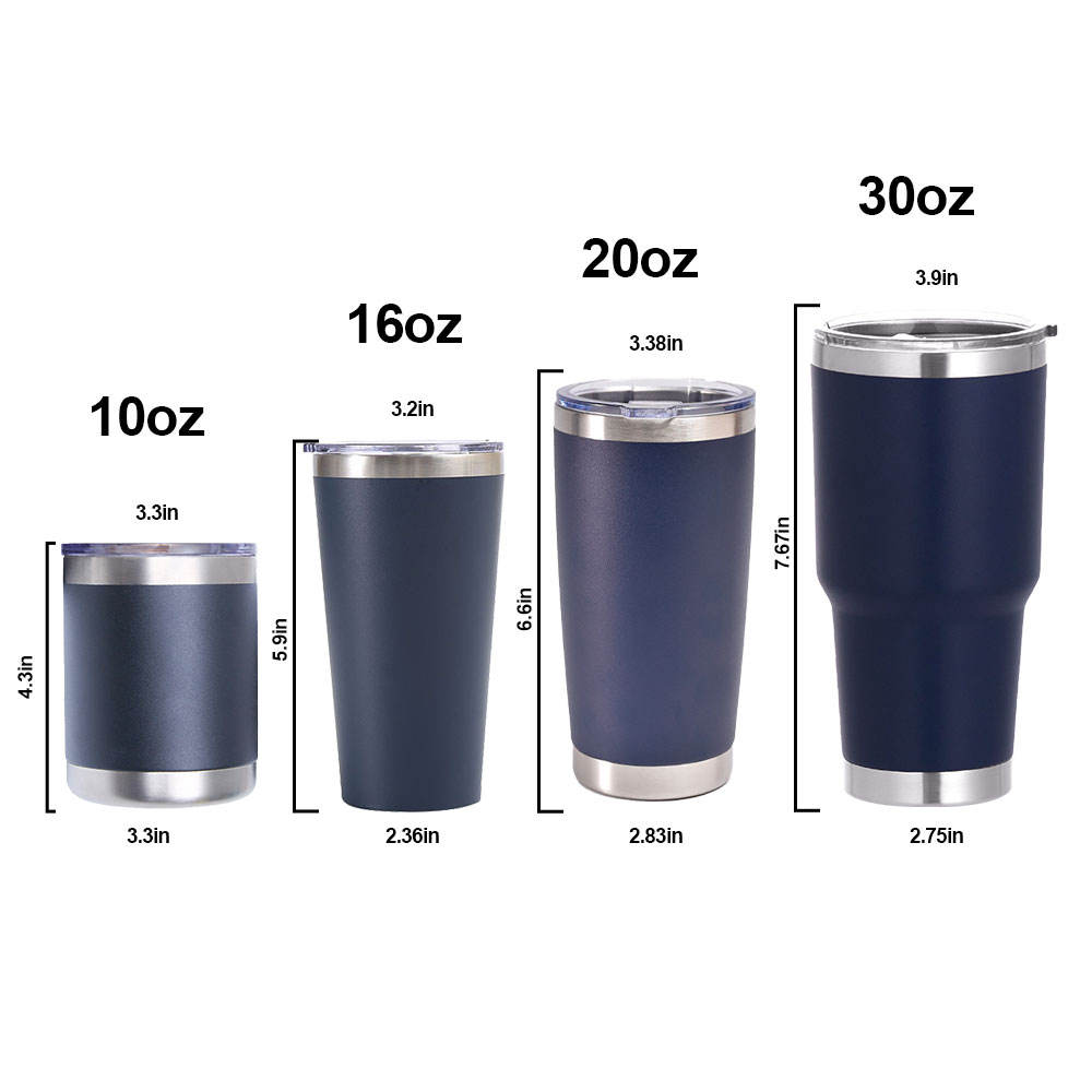 50pack Custom logo 10Oz Tumbler Stainless Steel Double Wall Insulated Printed Tumbler with lids
