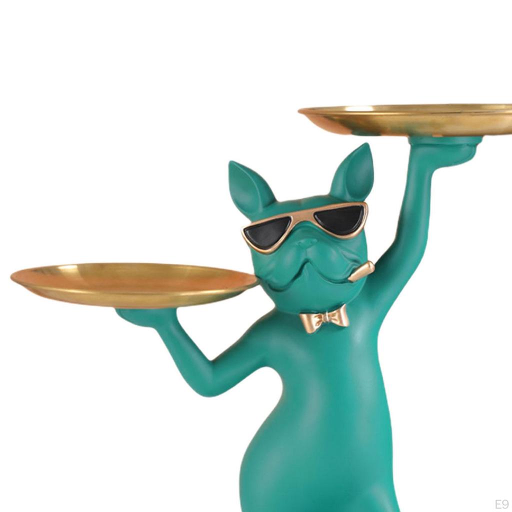 Statue Ornament Sculptures, Desktop Decorations Fruit Tray Gift Desk Storage for Home, Living Room,