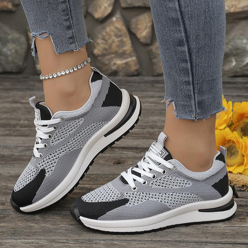 Mixed Color Mesh Breathable Sneakers for Women Lightweight Anti Slip Running Sports Shoes Woman Plus Size Fashion Tennis Shoes