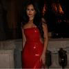 Women Sequin Spaghetti Strap Maxi Dress Backless Bodycon Long Evening Dress Glitter Slim Fit Party Gown For Prom Wedding Club