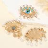 Fashion Luxury Rhinestone Devil Eyes Brooches For Women Coat Jewelry Party Accessries Gifts