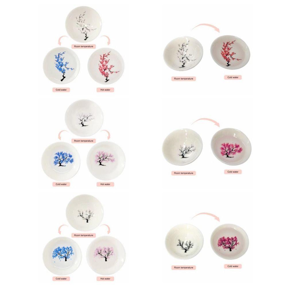 Creative Magic Sakura Cup Cold/Hot Water Discoloration Cold/Hot Water Bowl  Milk Tea